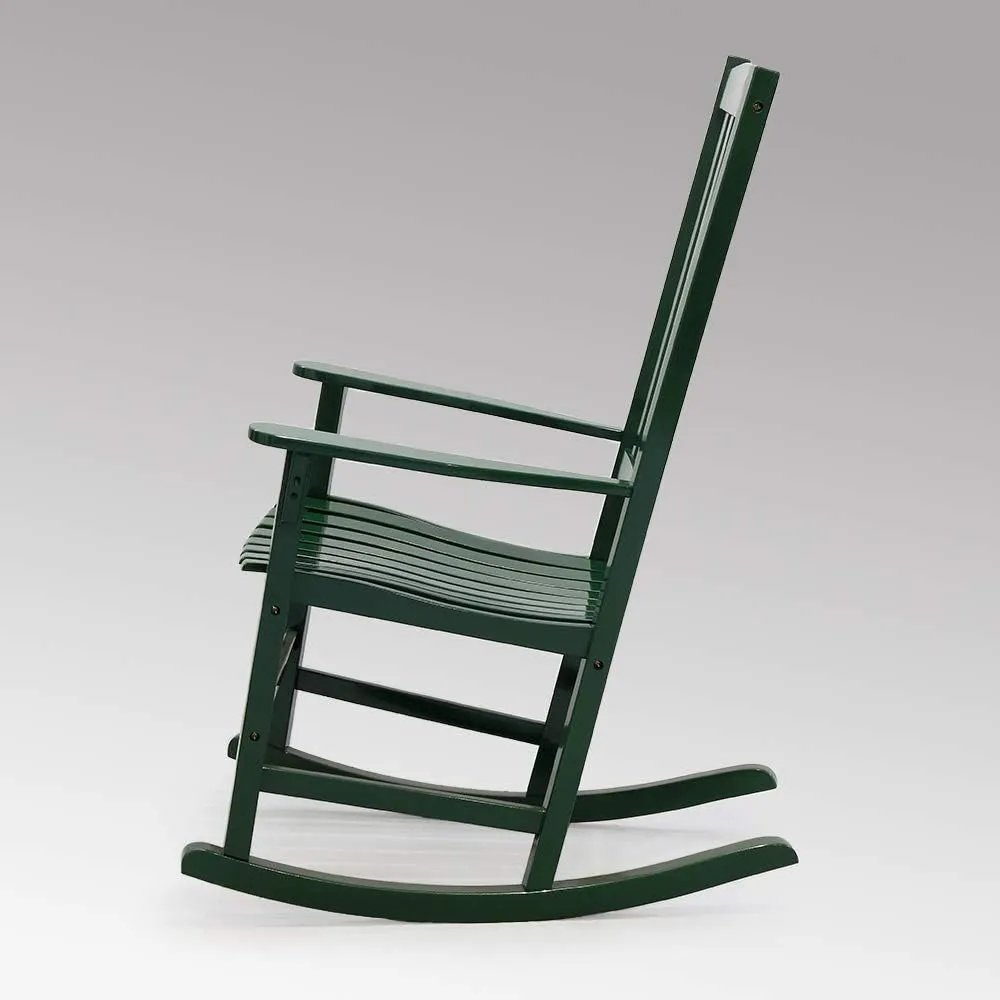 Cambridge Casual Solid Wood Bentley Porch Rocking Chair, Hunter Green