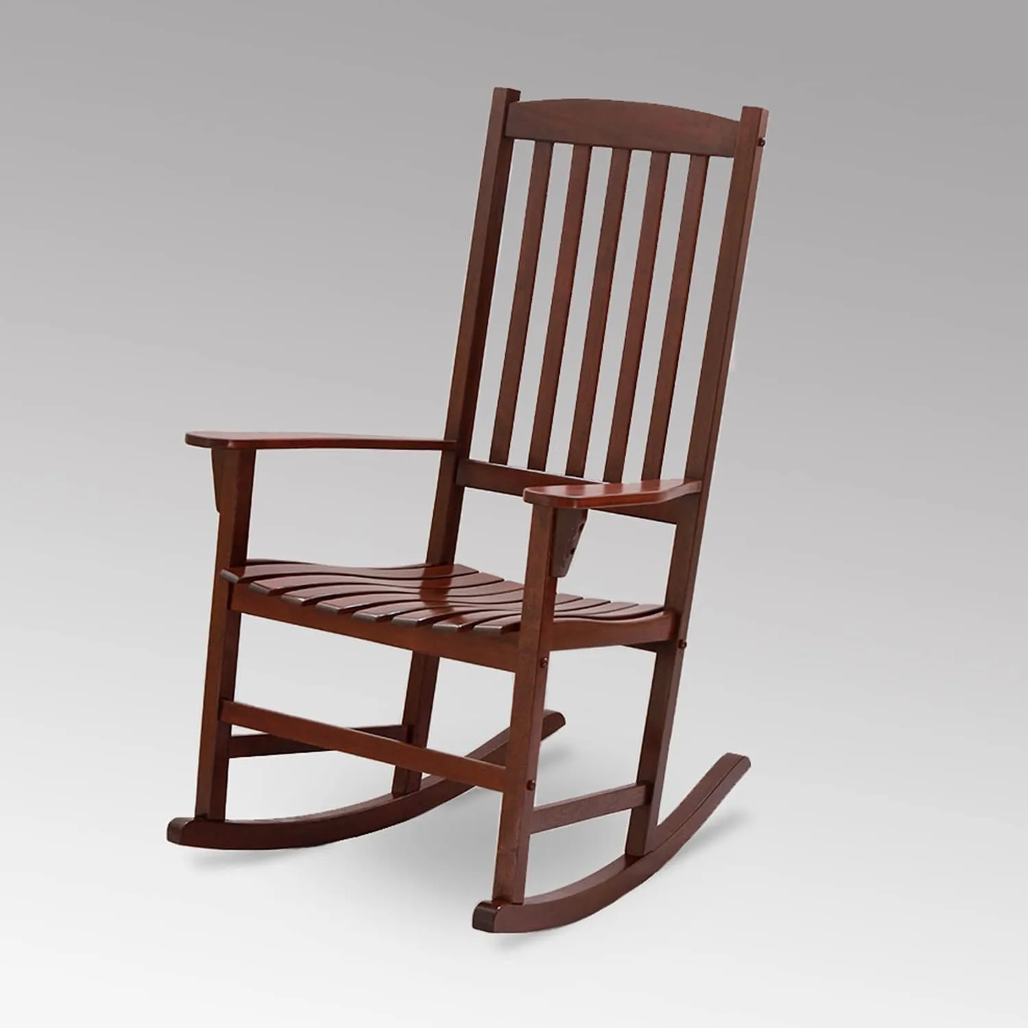 Cambridge Casual Solid Wood Bentley Porch Rocking Chair, Natural Brown