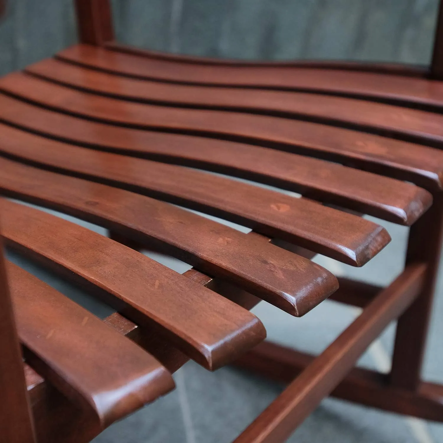 Cambridge Casual Solid Wood Bentley Porch Rocking Chair, Natural Brown