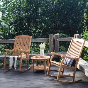 Cambridge Casual Vermont Outdoor Conversation Set, Natural Teak