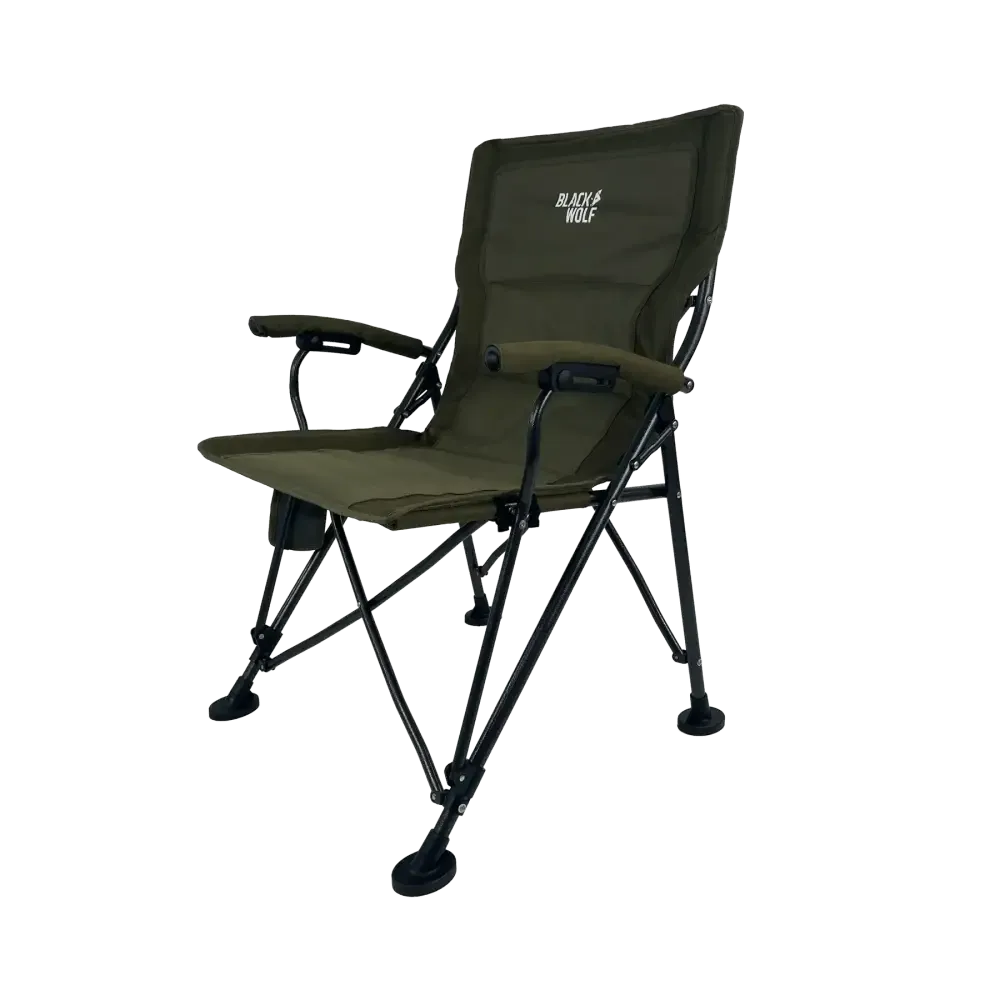 Camping Chair 4 Fold Moss BlackWolf
