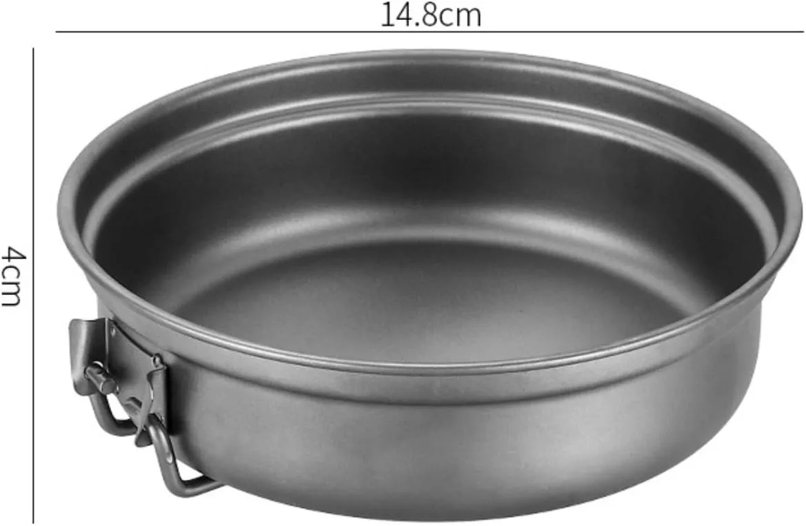 Camping Kitchen Utensil Outdoor Picnic Picnic Portable Cooking Pot Frying Pan Multi-Function Tableware Cooker Water Cup for Outdoor Cooking