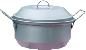 Camping Kitchen Utensil Pure Titanium Double Handle with Lid Camping Tableware Outdoor Portable Soup Pot Cooker for Outdoor Cooking