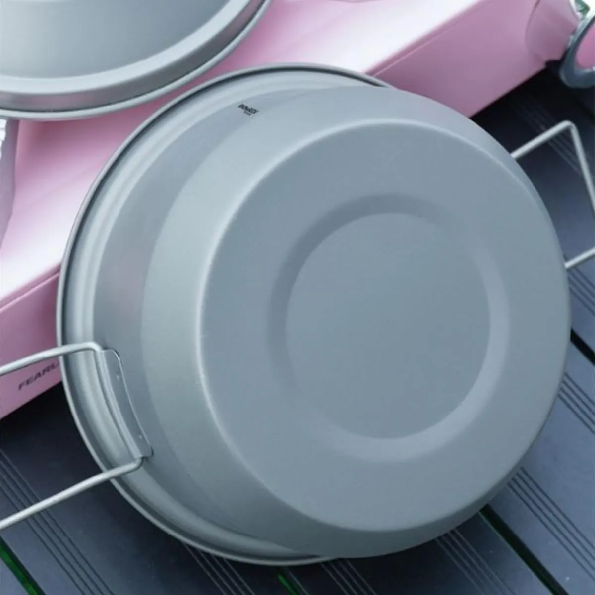 Camping Kitchen Utensil Pure Titanium Double Handle with Lid Camping Tableware Outdoor Portable Soup Pot Cooker for Outdoor Cooking