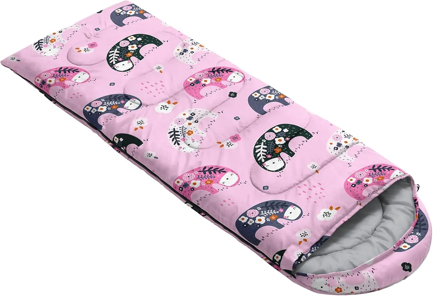 Camping Sleeping Bag for Kids and Adults - Lightweight & Warm 3-4 Season Waterproof Sleeping Bag for Camping, Hiking, and Sleepovers. Perfect for Boys, Girls, and Young Adults