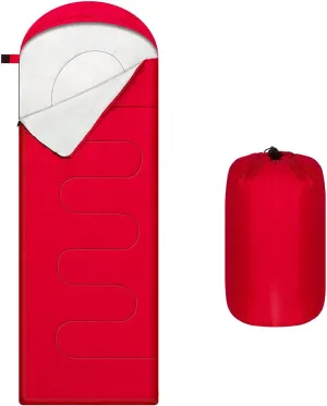 Camping Sleeping Bags for Adults Kids Portable Waterproof Lightweight Sleeping Bag 4 Seasons Winter, Fall, Spring, Summer Backpacking Hiking Mountaineering Indoor Outdoor Use