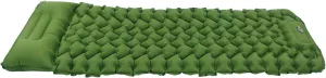 Camping Sleeping Mat, Inflatable Camping Mat with Pillow and Storage Bag, Portable Foot Pump Inflatable Sleeping Pads for Backpacking Hiking Traveling Tent(Olive Green)