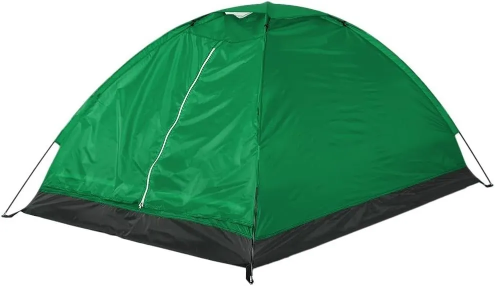 Camping Tent 2 Person, Waterproof Windproof Tent Portable Dome Tents with Dual-layer Door and Fiberglass Poles for Outdoor Camping Backpacking(Green)