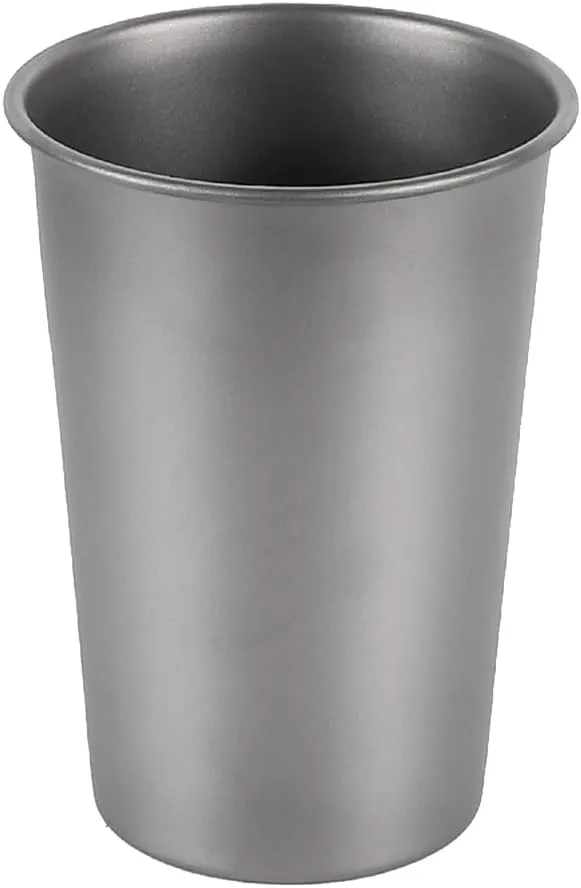 Camping Titanium Beer Mug Cup Tourist Tableware Picnic Outdoor Kitchen Equipment Travel Cooking Cookware Hiking Easy to Use Titanium Color 500Ml