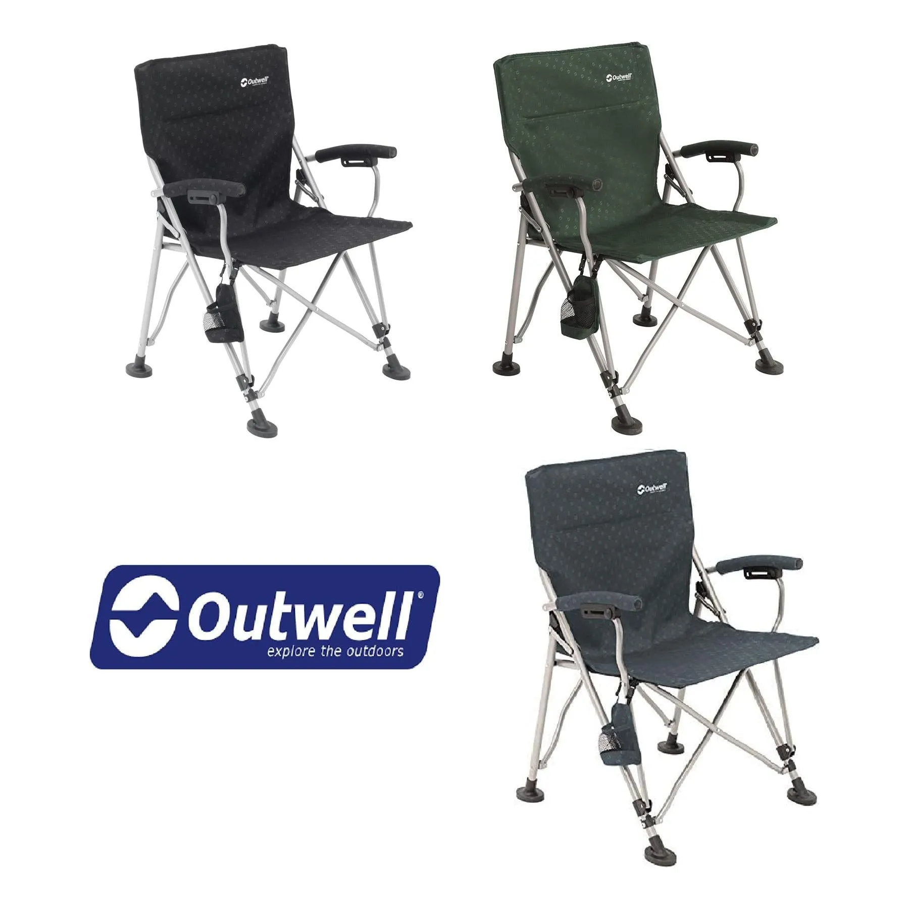 Campo Foldable Camping Chair with Padded Armrests