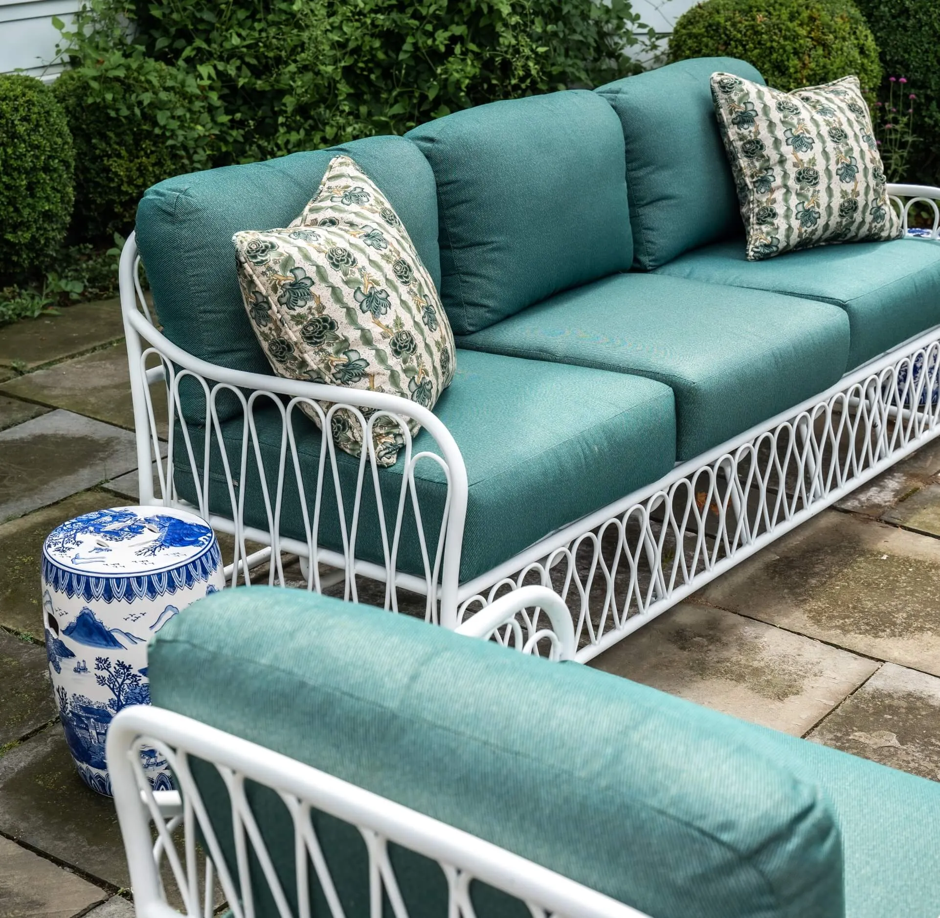 Cane Swivel Rocking Lounge Chair By Woodard