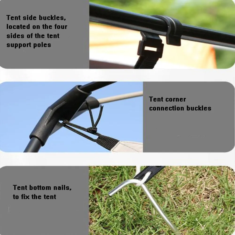 Canvas Bell Tent, Waterproof Breathable Wall Tent, Glamping Tent, Detachable Groundsheet for Camping Party,Outdoor Wind and Rain Resistant (Coffee B)
