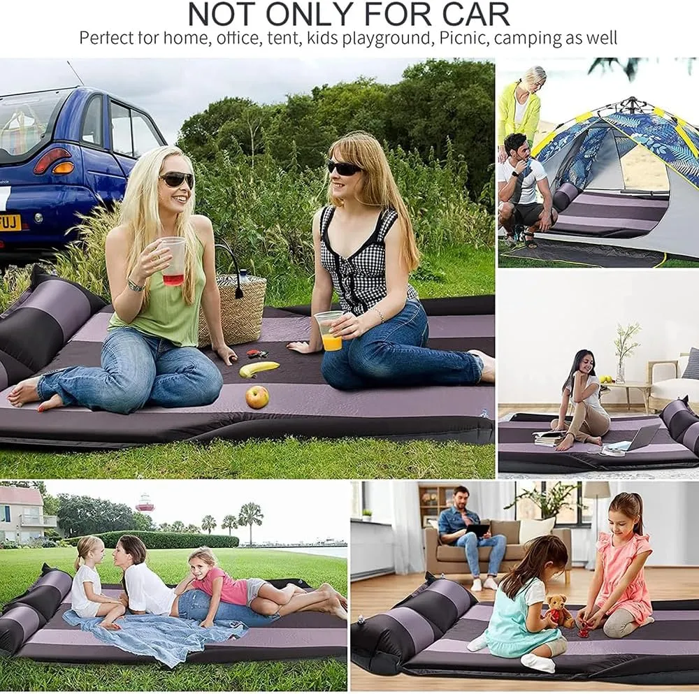 Car Automatic Inflatable Bed for HAVAL H2 2014 2015 2016 2017 2018, Portable Movable Thickened Trunk Sleeping Bed Outdoor Camping Hiking Air Mattress,Orange