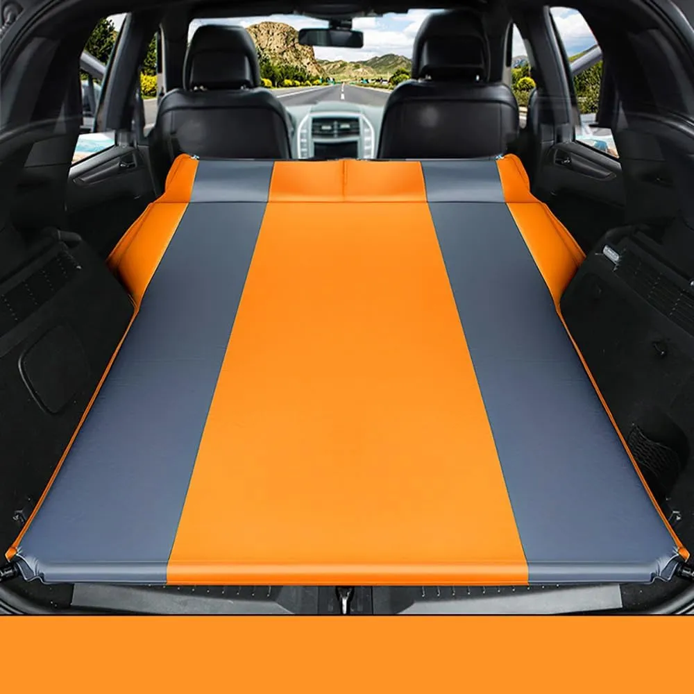Car Automatic Inflatable Bed for Mitsubishi Pajero V73(V77) 2008 2009 2010 2011, Portable Movable Thickened Trunk Sleeping Bed Outdoor Camping Hiking Air Mattress,Orange