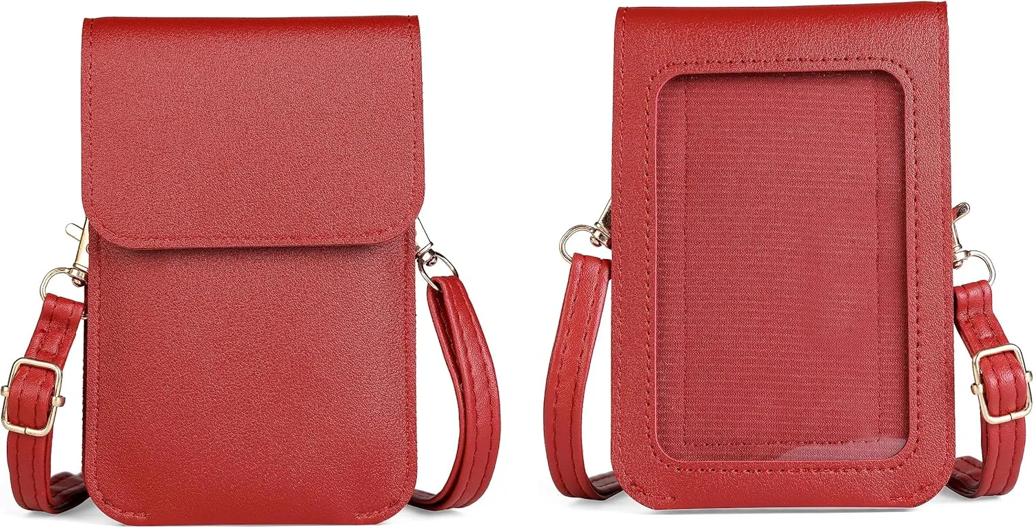 Carry pouch with a transparent window and pocket for Medtronic Minimed Insulin Pump 630G/ 640G/ 670G/770G/780G (All Models) (RED)