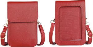Carry pouch with a transparent window and pocket for Medtronic Minimed Insulin Pump 630G/ 640G/ 670G/770G/780G (All Models) (RED)