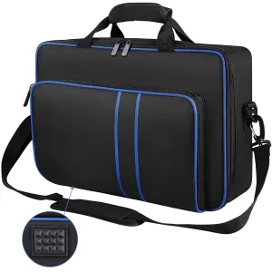 Carrying Case for PS5, Travel Carry Case Bag for Playstation 5 Console, Portable Storage Bag Compatible for PS5 Disc & Digital Edition Console, Game Cards, Controllers and Other Accessories, Black
