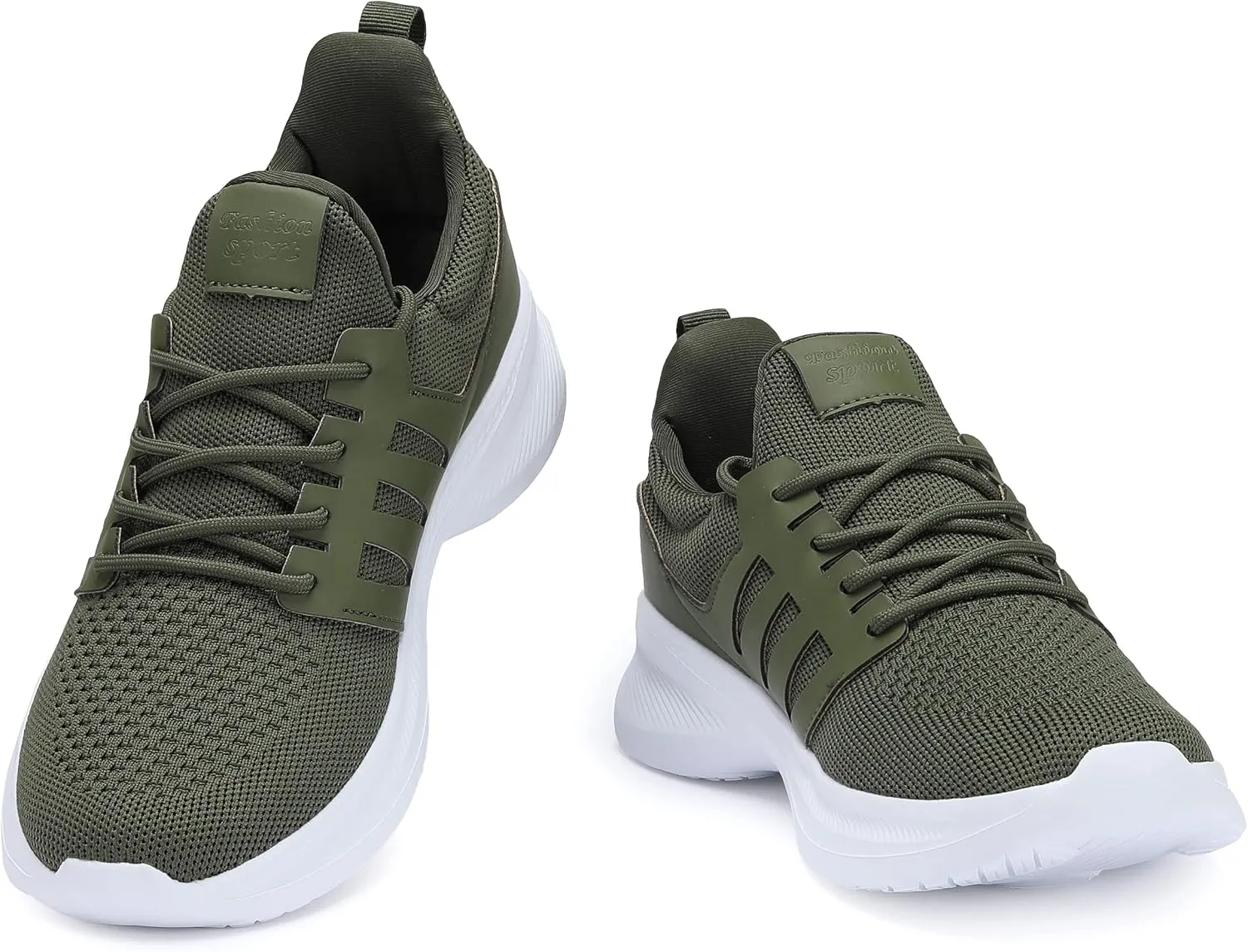Casbeam Mens Running Shoes Comfortable Lightweight Breathable Walking Shoes Lace-up Shoes Mesh Workout Casual Sports Shoes