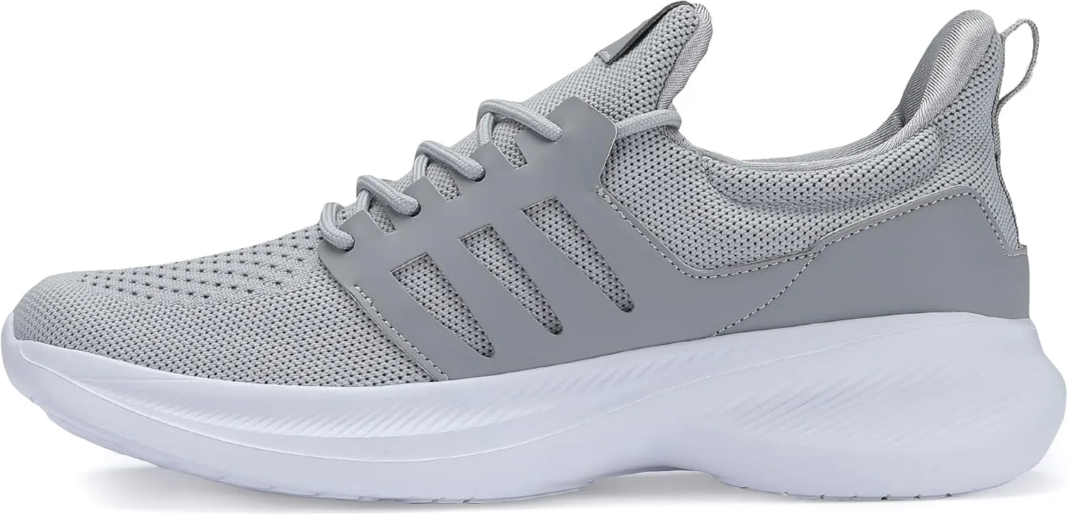 Casbeam Mens Running Shoes Comfortable Lightweight Breathable Walking Shoes Lace-up Shoes Mesh Workout Casual Sports Shoes