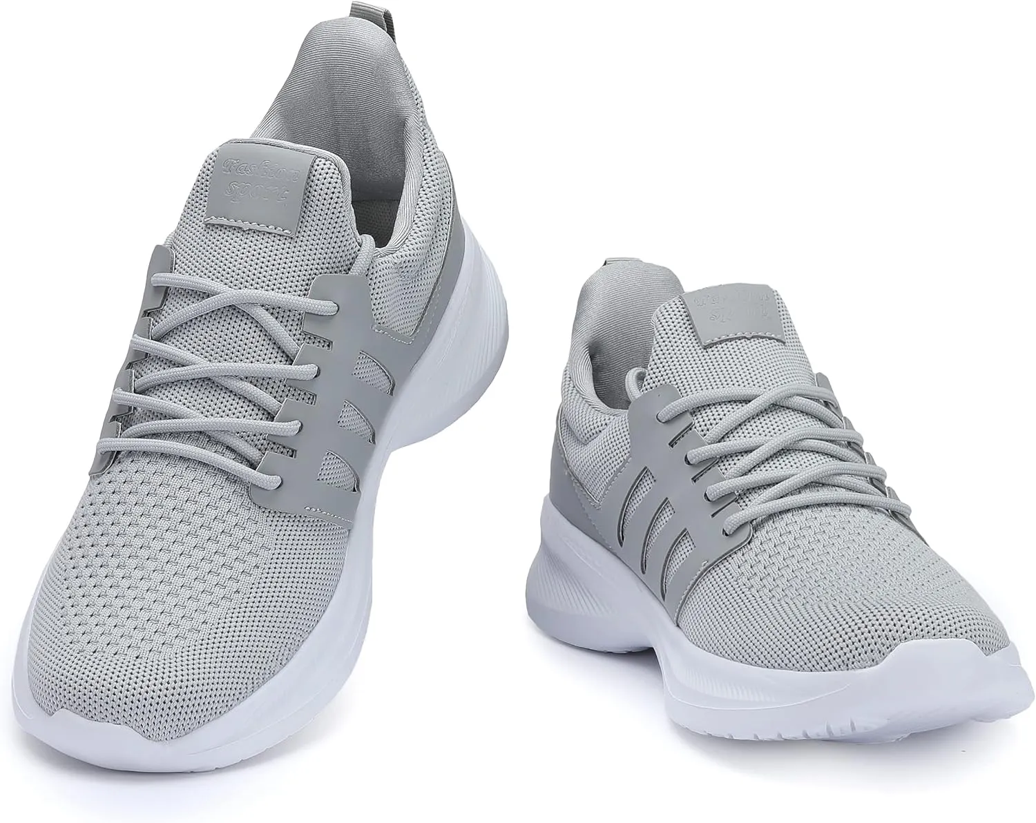 Casbeam Mens Running Shoes Comfortable Lightweight Breathable Walking Shoes Lace-up Shoes Mesh Workout Casual Sports Shoes