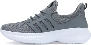 Casbeam Mens Running Shoes Comfortable Lightweight Breathable Walking Shoes Lace-up Shoes Mesh Workout Casual Sports Shoes