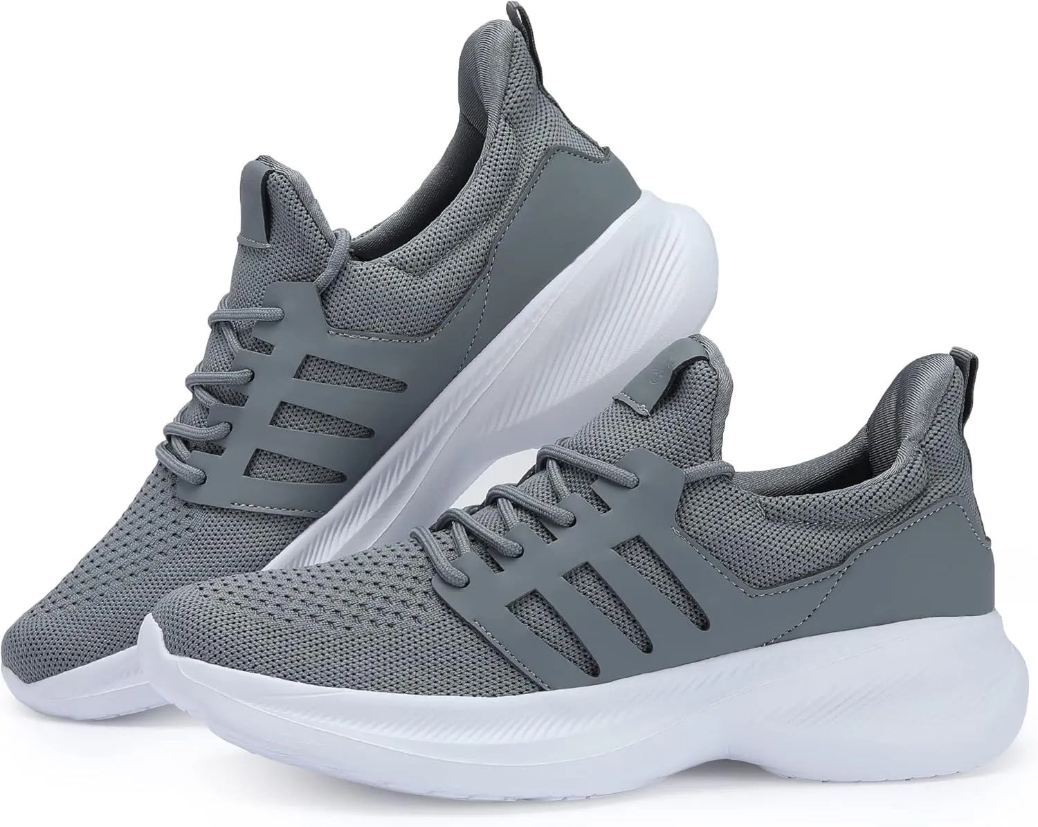 Casbeam Mens Running Shoes Comfortable Lightweight Breathable Walking Shoes Lace-up Shoes Mesh Workout Casual Sports Shoes