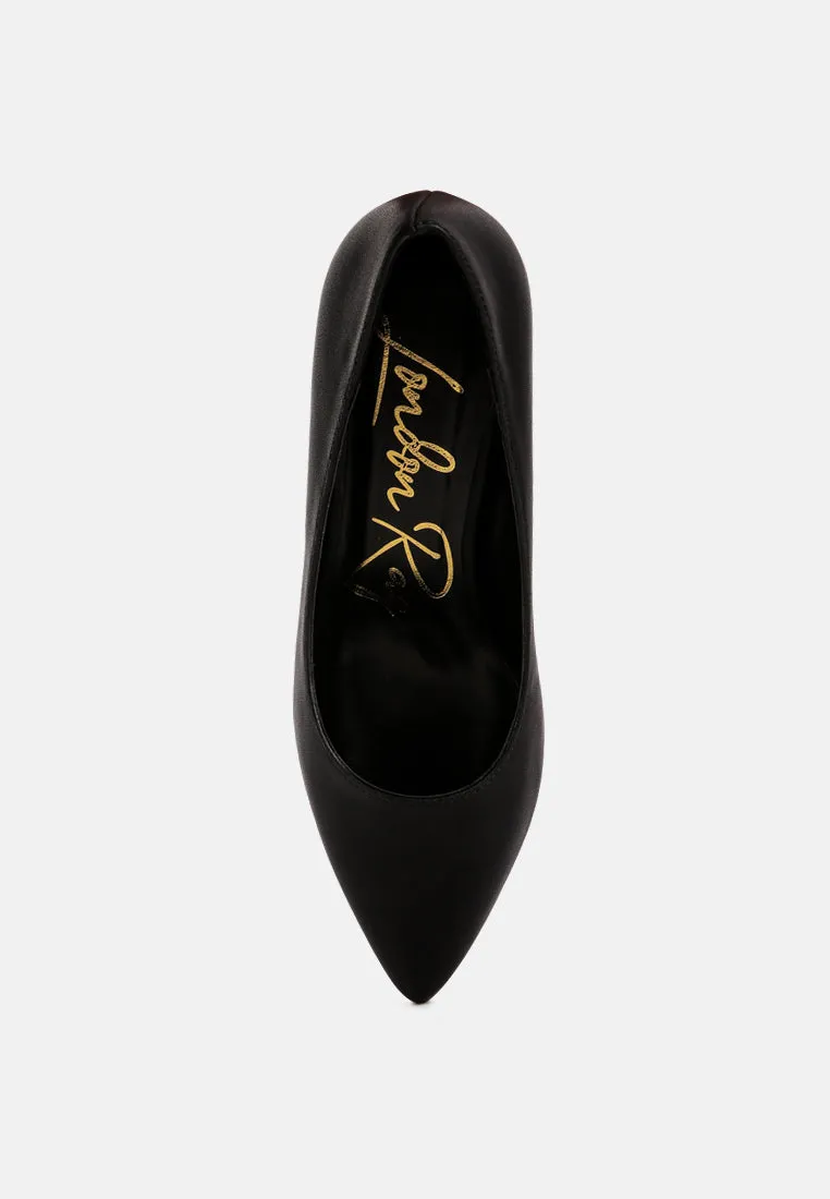 Casey Metallic Detail Block Heel Pumps By Ruw