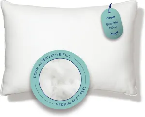 Casper Sleep Essential Pillow for Sleeping, Standard, White