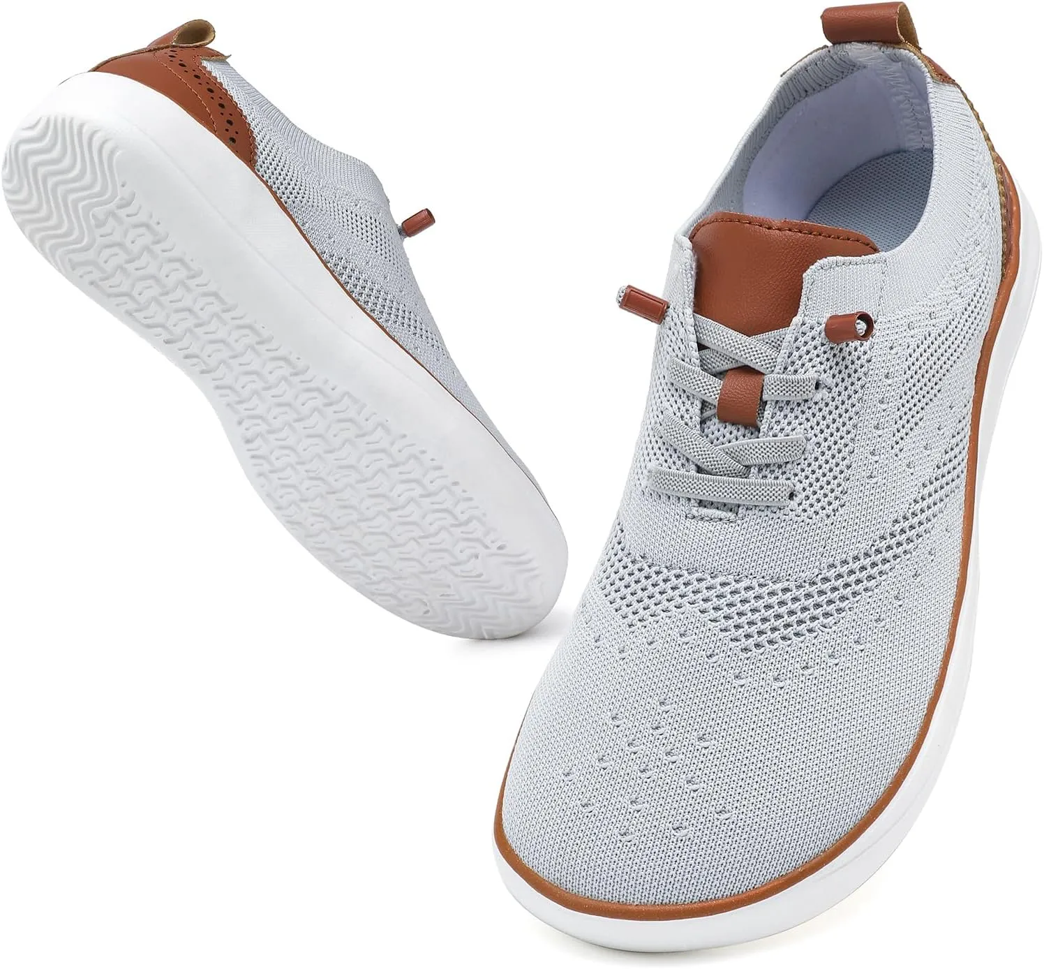 CFVKPT Mens Barefoot Dress Shoes Wide Toe Box Zero Drop Oxfords Shoes Business Casual Sneakers Size 6.5-12