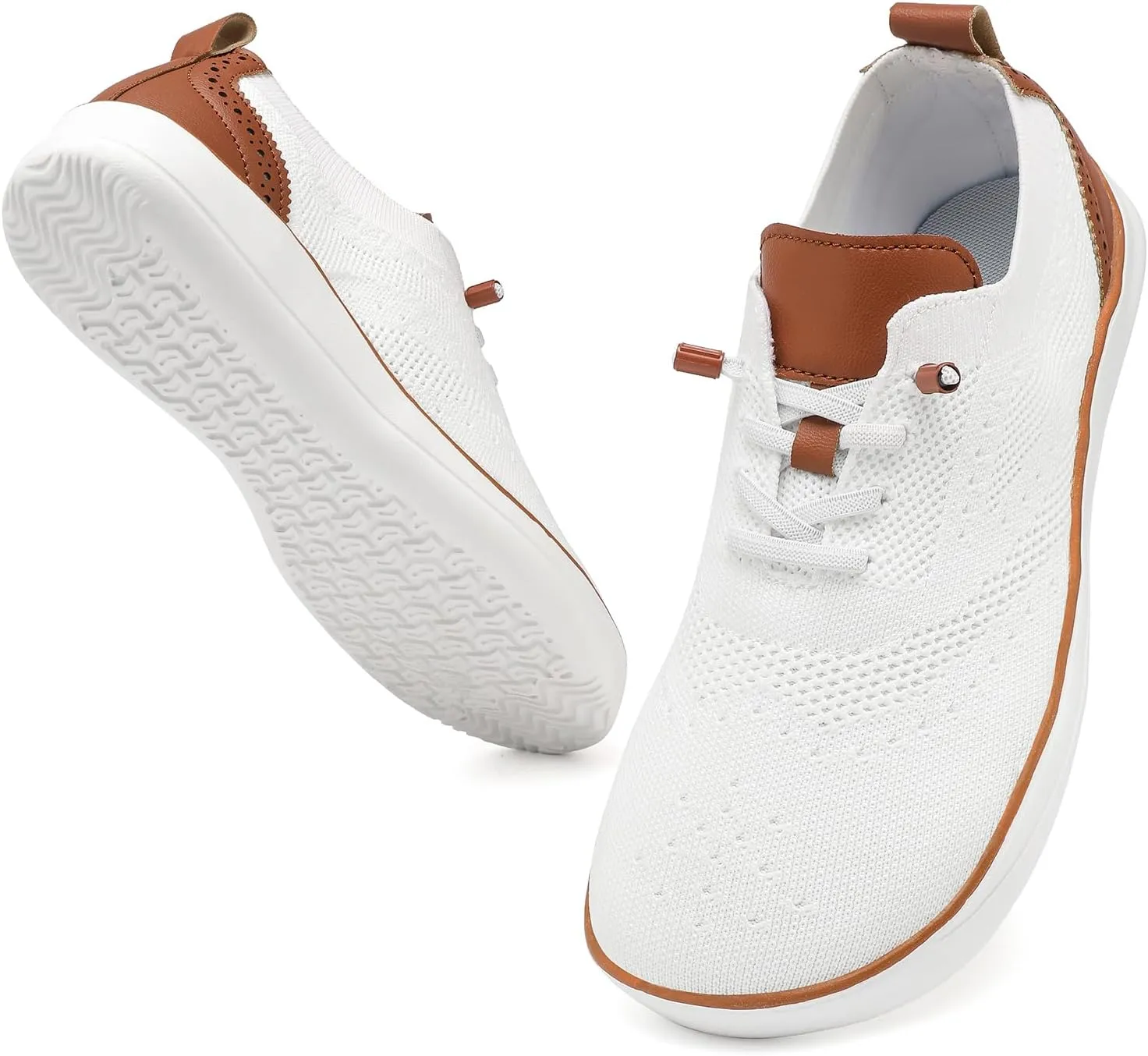 CFVKPT Mens Barefoot Dress Shoes Wide Toe Box Zero Drop Oxfords Shoes Business Casual Sneakers Size 6.5-12