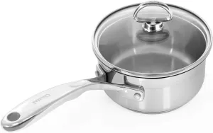 Chantal SLIN35-140 Induction 21 Steel Saucepan, 1 quart, Stainless