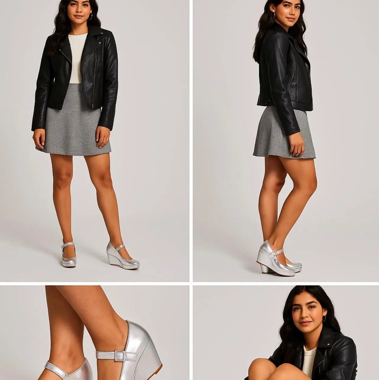 Chariot & Co: Nova - Womens Mary Jane Platform Wedge Pumps Comfort Cushion Ankle Strap Office Party Dress Shoes