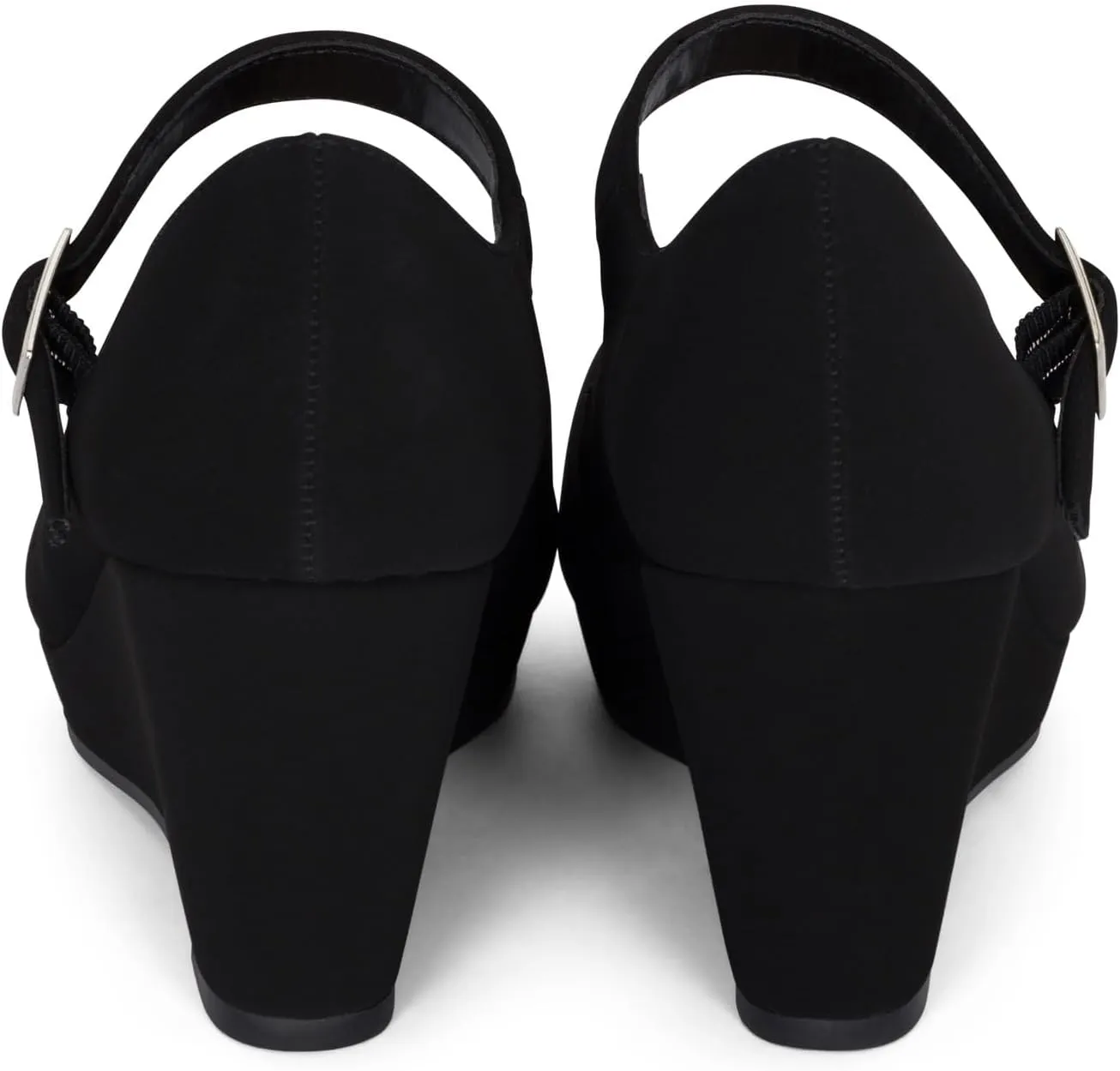 Chariot & Co: Nova - Womens Mary Jane Platform Wedge Pumps Comfort Cushion Ankle Strap Office Party Dress Shoes