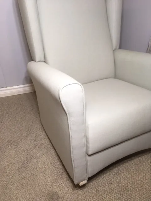 Chelsea Wingback Rocker Features Wide Rounded Arms MADE IN CANADA!
