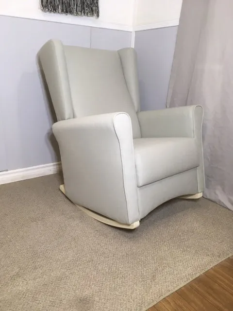 Chelsea Wingback Rocker Features Wide Rounded Arms MADE IN CANADA!