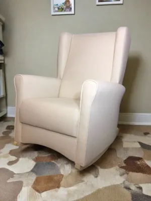 Chelsea Wingback Rocker Features Wide Rounded Arms MADE IN CANADA!
