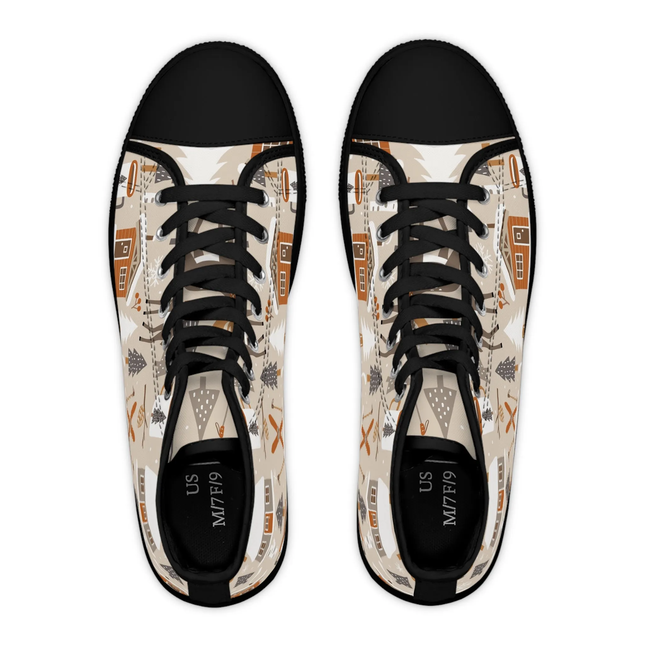 Christmas Reindeers Women's High Top Sneakers