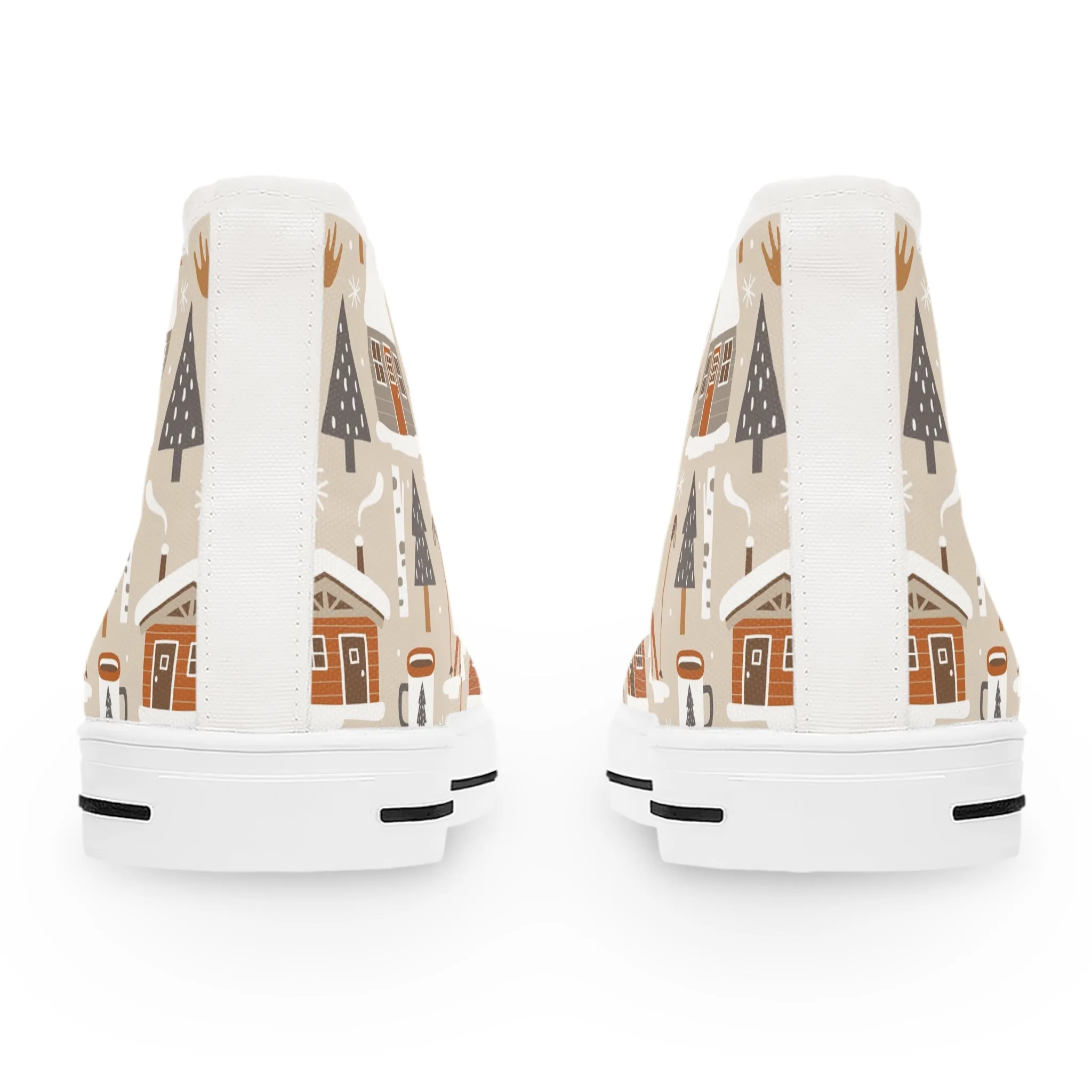 Christmas Reindeers Women's High Top Sneakers