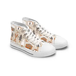 Christmas Reindeers Women's High Top Sneakers
