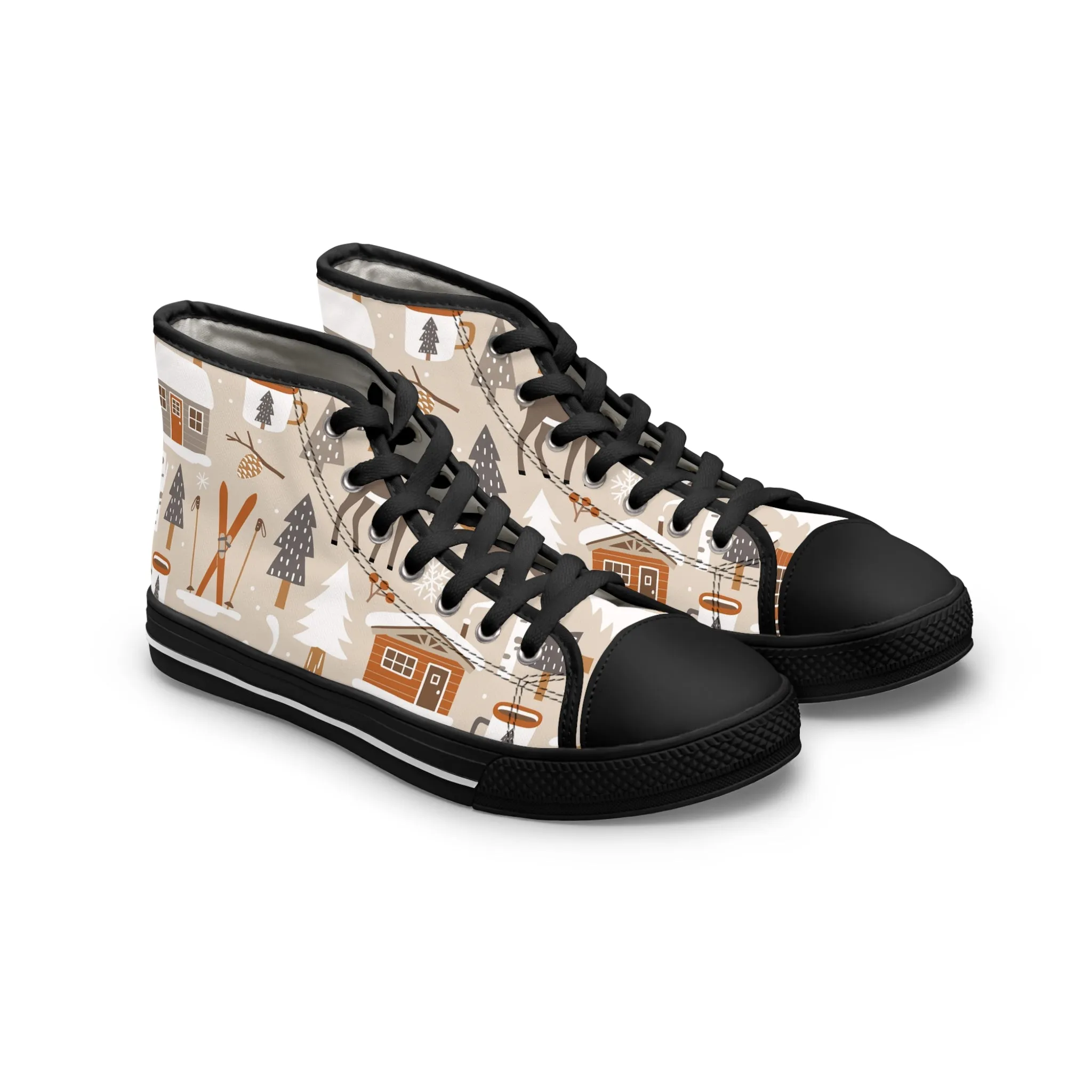 Christmas Reindeers Women's High Top Sneakers