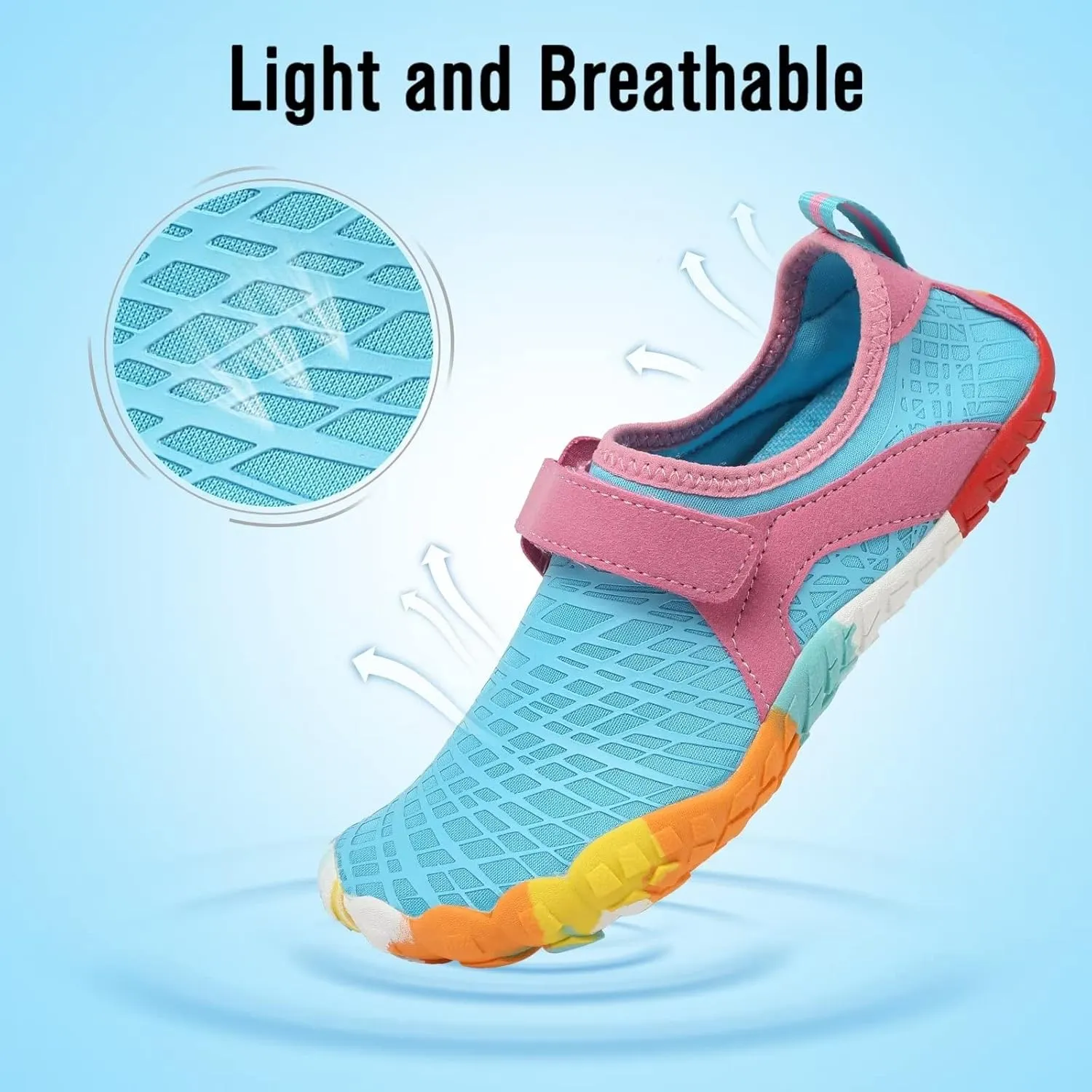 CIOR Kids Water Shoes Boys & Girls Lightweight Sport Shoes Aqua Athletic (Toddler/Little Kid/Big Kid)