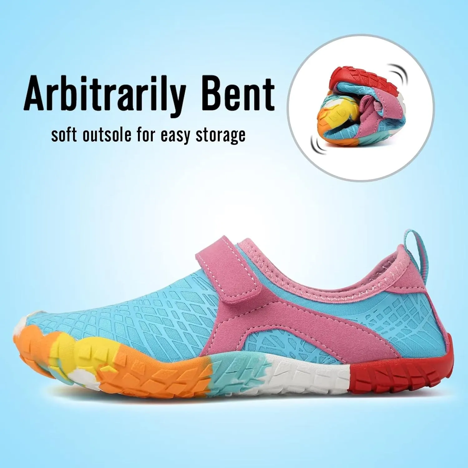 CIOR Kids Water Shoes Boys & Girls Lightweight Sport Shoes Aqua Athletic (Toddler/Little Kid/Big Kid)