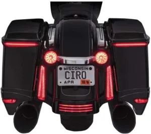 CIRO Bag Blades Low Profile LED Lights '14-up w/o Controller, Amber 40009