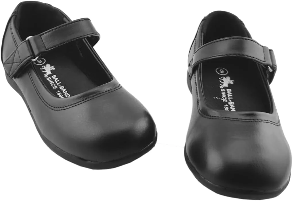 Clase-06 Girls Classic Mary Jane School Shoes Black