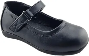 Clase-06 Girls Classic Mary Jane School Shoes Black