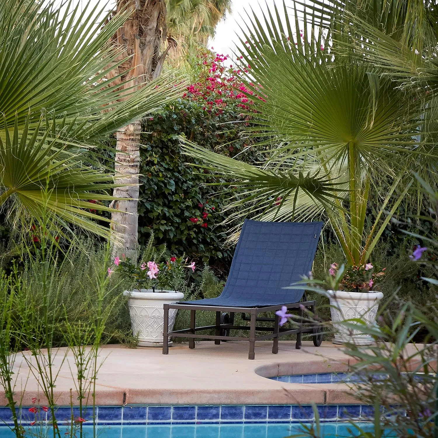 Classic Accessories Montlake Water-Resistant 80 Inch Patio Chaise Lounge Slipcover, Heather Henna, Patio Furniture Covers