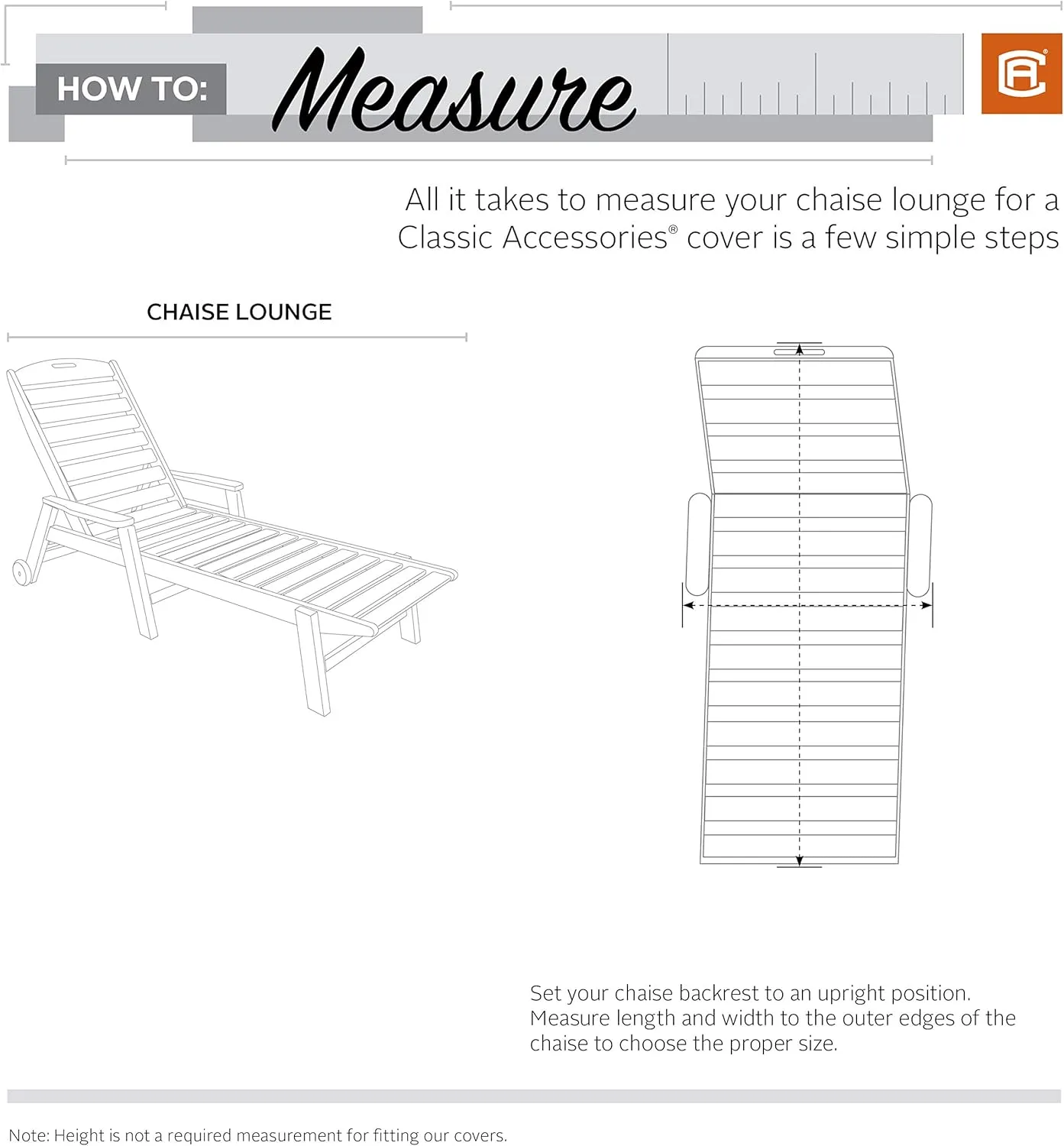 Classic Accessories Montlake Water-Resistant 80 Inch Patio Chaise Lounge Slipcover, Heather Henna, Patio Furniture Covers