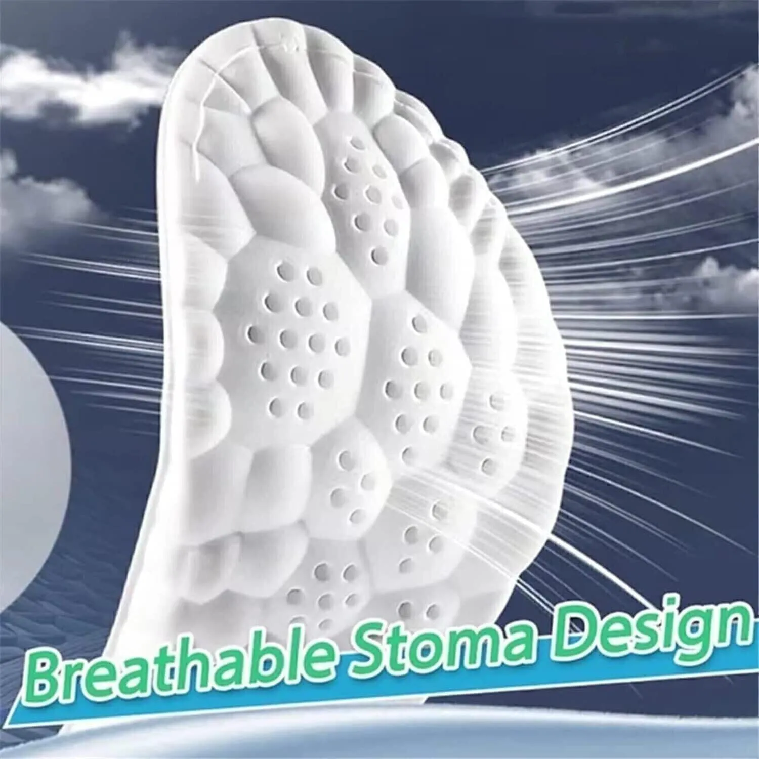 Cloud Step Insoles, 4D Cloud Technology Insole - Super Soft Comfort Insoles, Soft Foot Protection Cloud Feeling Insole, U-Shape Memory Foam Insoles (Gray, Men 9-10.5/Women 10.5-12)