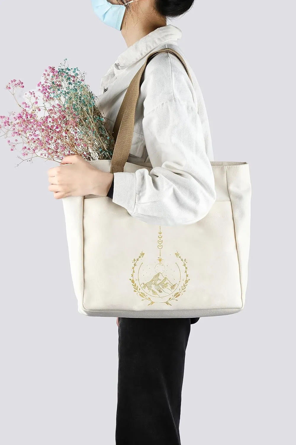 CMNIM Court Of And Roses Merch Gifts Bookish LargeTote Bag City of Night Book Gift for Fantasy Book Lovers Gifts