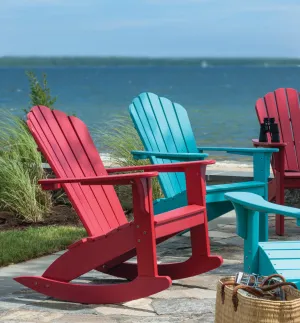 Coastline Harbor View Adirondack Rocker by Seaside Casual